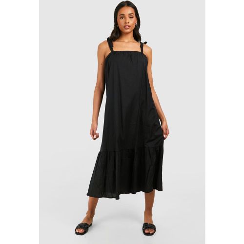 Tall" - Robe Longue Froncée À Dos Nu - 36 - boohoo - Modalova