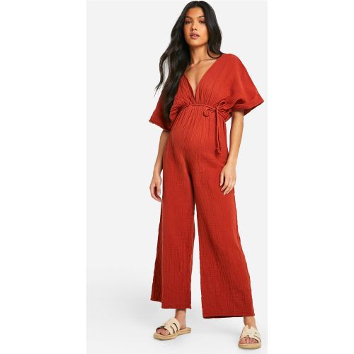 Maternité - Combinaison Large De Grossesse À Ceinture En Corde - 36 - boohoo - Modalova