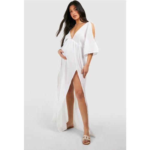 Maternité - Robe De Grossesse Côtelée - 40 - boohoo - Modalova
