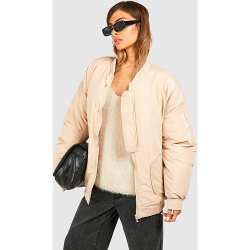 Bomber Oversize À Poches - 38 - boohoo - Modalova