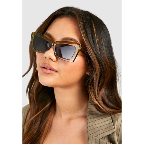 Lunettes De Soleil Olive - One Size - boohoo - Modalova