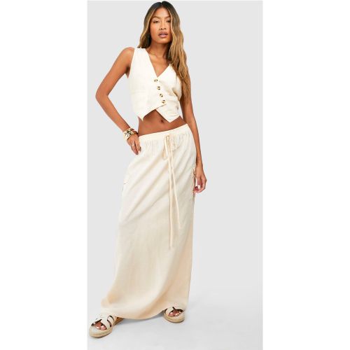Jupe Longue Cargo - 34 - boohoo - Modalova