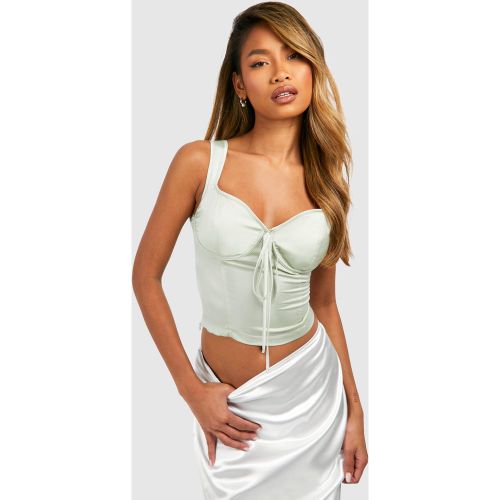 Corset Satiné Noué - 36 - boohoo - Modalova