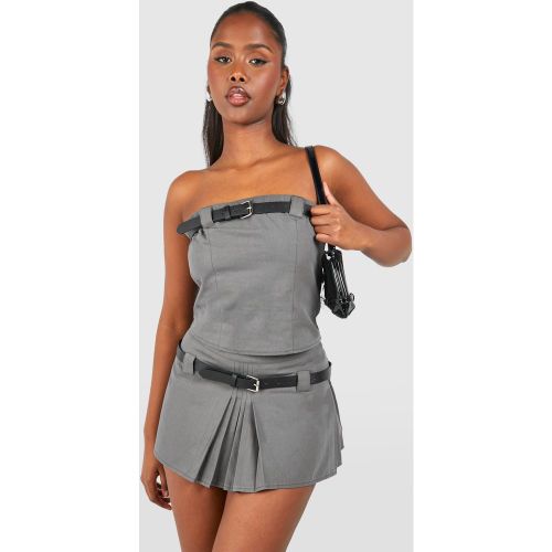 Mini-Jupe Plissée À Ceinture - 38 - boohoo - Modalova
