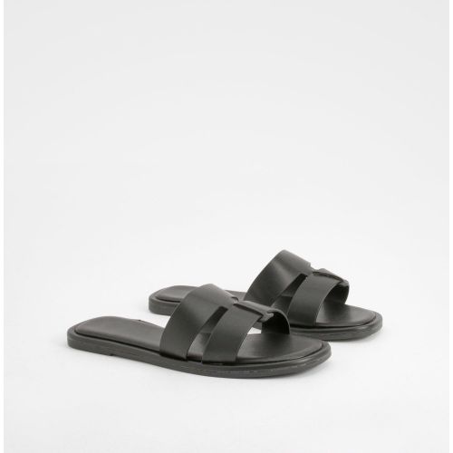 Mules Tissées - Noir - 41, Noir - boohoo - Modalova