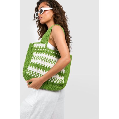 Sac De Plage En Crochet - One Size - boohoo - Modalova