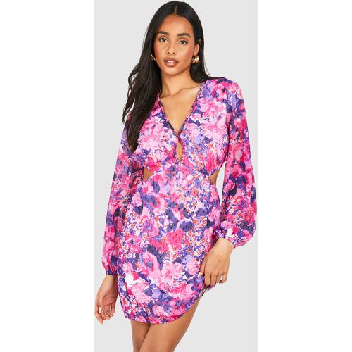 Tall" - Robe Courte Fleurie - 38 - boohoo - Modalova