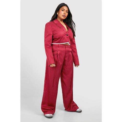 Grande Taille - Pantalon Large À Rayures Fines - 44 - boohoo - Modalova