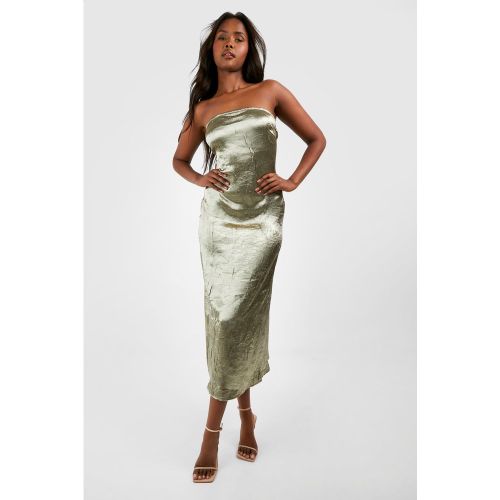 Robe Mi-Longue Satinée - 38 - boohoo - Modalova