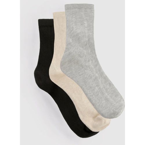 Pack Cable Knit Ankle Socks - boohoo - Modalova