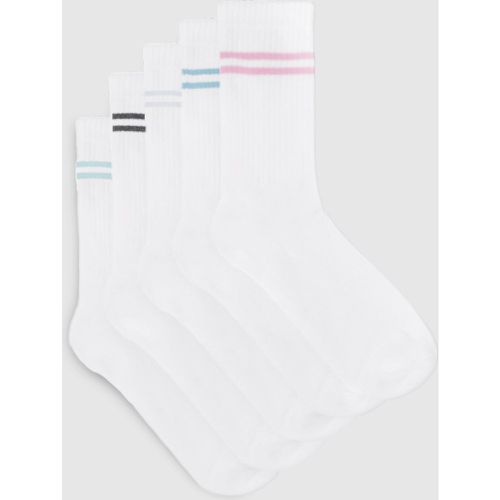 Pack Bright Striped Sports Socks - boohoo - Modalova