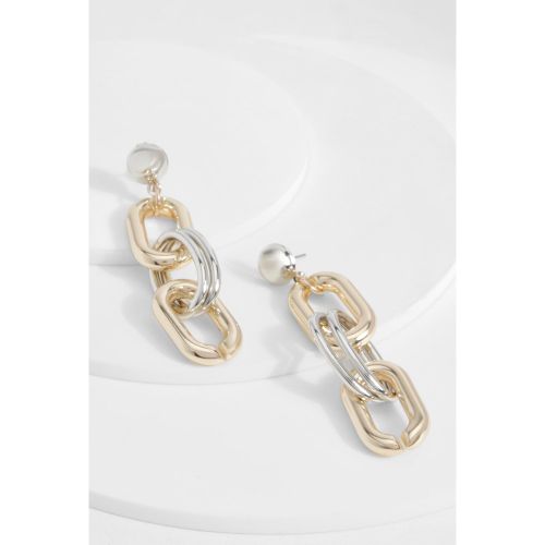 Boucles D'Oreilles En Métal - One Size - boohoo - Modalova
