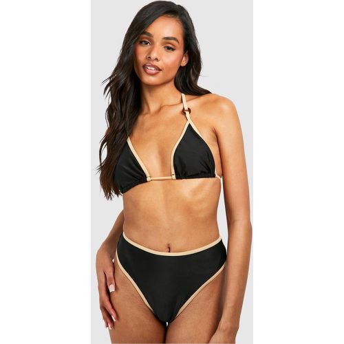 Tall" - Ensemble De Bikini À Détails Contrastants - 38 - boohoo - Modalova