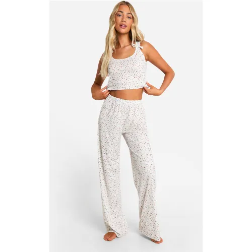 Ensemble De Pyjama Fleuri - 34 - boohoo - Modalova