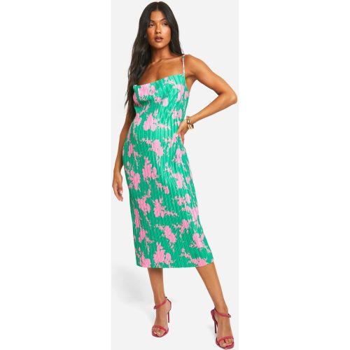 Maternité - Robe De Grossesse Plissée À Col Bénitier - 36 - boohoo - Modalova
