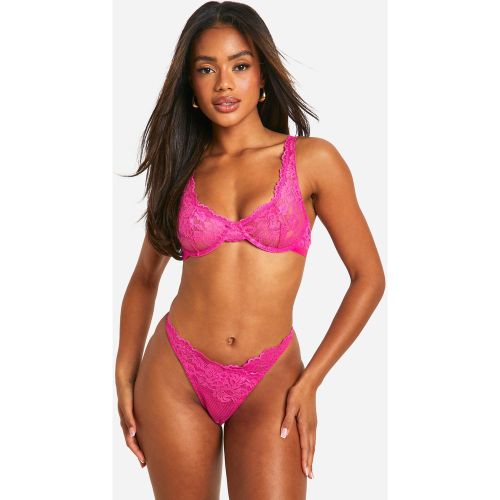 Soutien-Gorge Et String En Dentelle - Xl - boohoo - Modalova