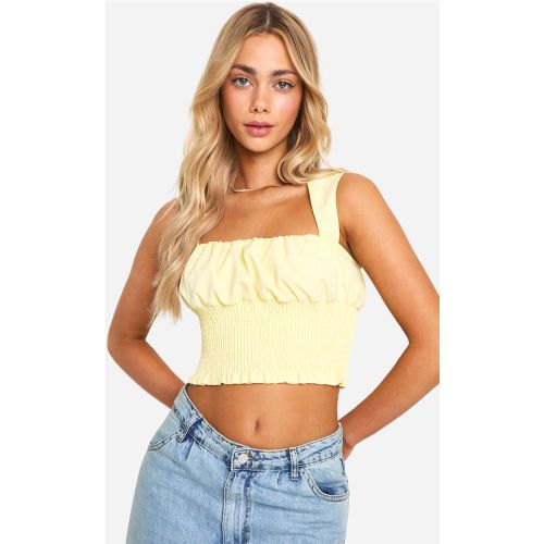 Corset Froncé À Bretelles Larges - 40 - boohoo - Modalova