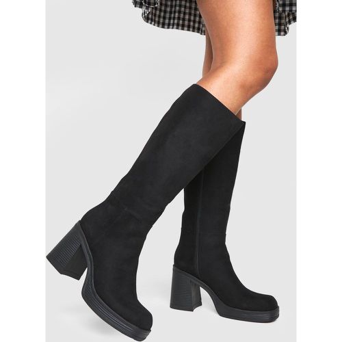 Bottes Hautes À Plateforme - 38 - boohoo - Modalova