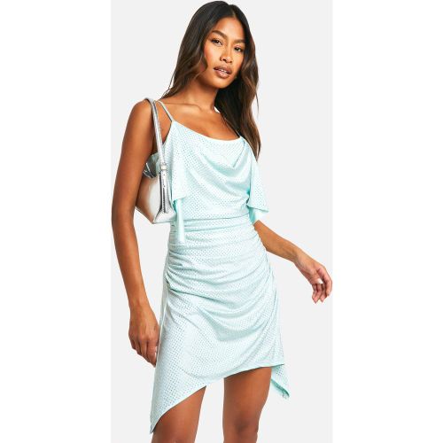 Robe Courte Drapée - 36 - boohoo - Modalova