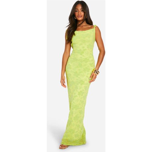 Robe Longue Délavée À Col Bénitier - 36 - boohoo - Modalova