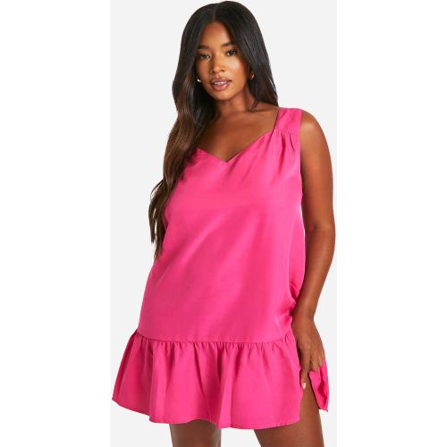 Grande Taille - Robe Courte À Volants - 44 - boohoo - Modalova