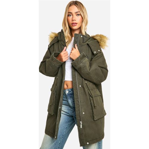 Parka À Capuche - 38 - boohoo - Modalova