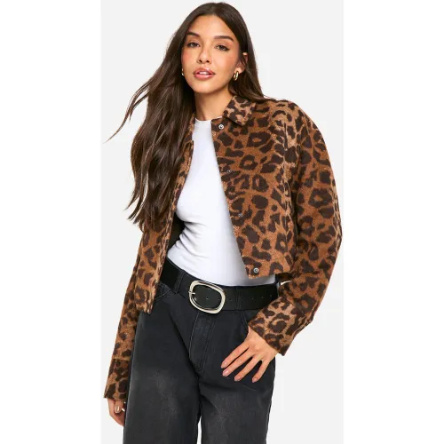 Veste À Imprimé Léopard - 36 - boohoo - Modalova