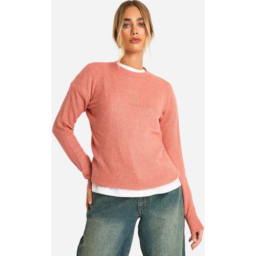 Pull Court En Maille Douce - S - boohoo - Modalova