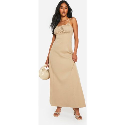 Robe Longue Froncée - 36 - boohoo - Modalova