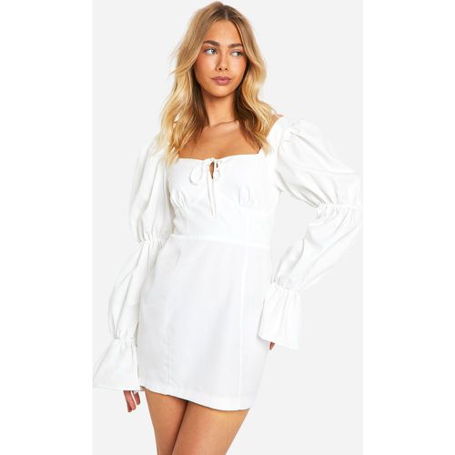 Robe Courte À Manches Bouffantes - 38 - boohoo - Modalova