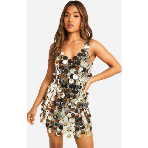 Petite" - Robe Courte Pailletée - M - boohoo - Modalova