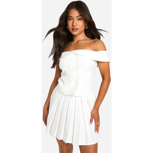 Petite" - Mini-Jupe Plissée - 36 - boohoo - Modalova