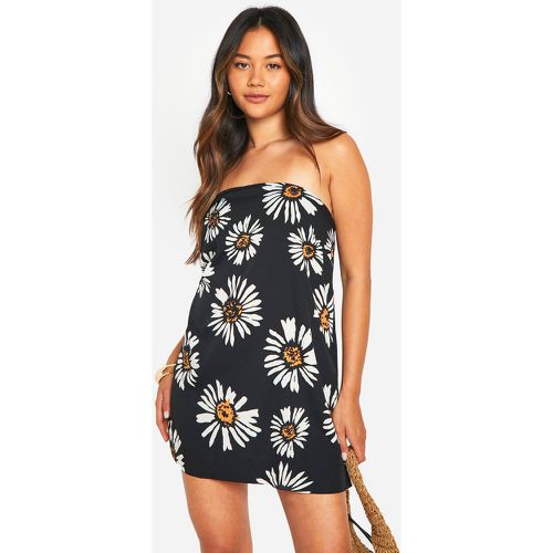 Robe Bustier Courte À Fleurs - 38 - boohoo - Modalova