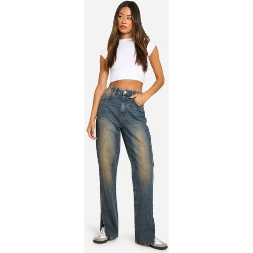 Tall" - Jean Droit Basique Fendu - 36 - boohoo - Modalova