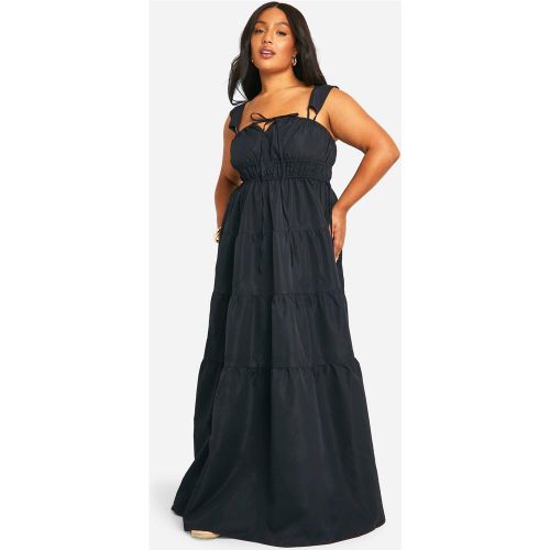 Grande Taille - Robe Longue Froncée - 44 - boohoo - Modalova