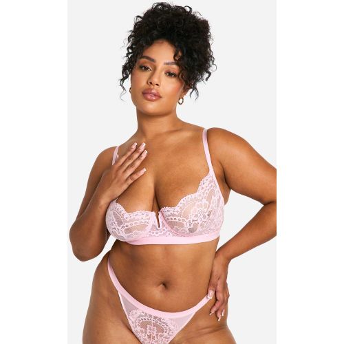 Soutien-Gorge En Dentelle À Armatures - 34Dd - boohoo - Modalova