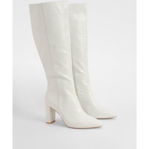 Bottes Hautes Pointues À Talon - Pointure Large - 38 - boohoo - Modalova