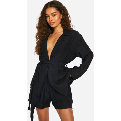 Chemise Longue Nouée - 34 - boohoo - Modalova