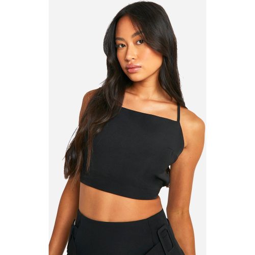 Crop Top À Dos Nu Et Lacets - 40 - boohoo - Modalova