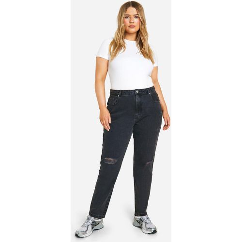 Grande Taille - Jean Mom Basique Taille Haute - 44 - boohoo - Modalova