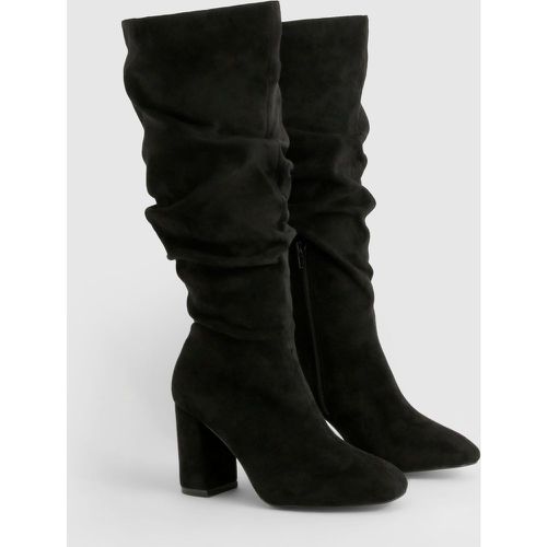 Bottines À Talon Carré - Pointure Large - 38 - boohoo - Modalova