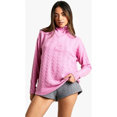 Pull En Maille Douce À Col Montant - S - boohoo - Modalova