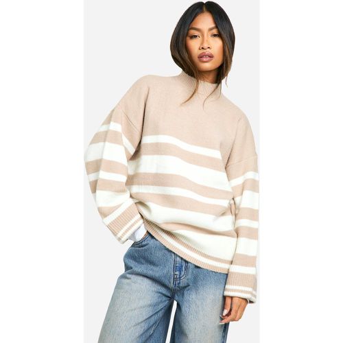 Pull Oversize À Rayures Mixtes - S - boohoo - Modalova