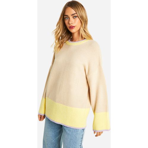 Pull Oversize Color Block - M - boohoo - Modalova