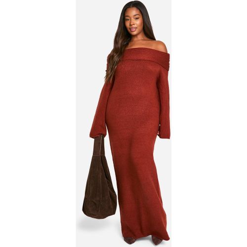 Grande Taille - Robe Pull Oversize Premium À Col Bateau - 44 - boohoo - Modalova