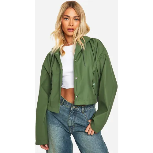Imperméable Court À Capuche - 36 - boohoo - Modalova