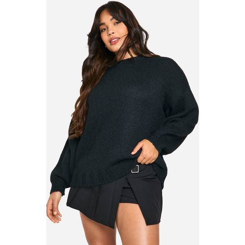 Grande Taille - Pull Long En Maille Douce - 44-46 - boohoo - Modalova