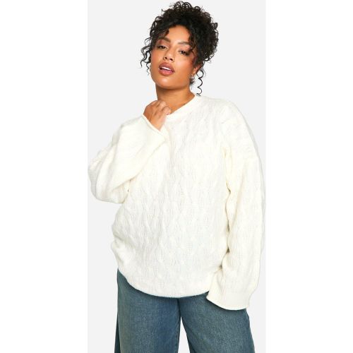 Grande Taille - Pull Oversize En Maille Douce - 52 - boohoo - Modalova