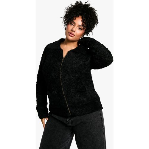 Grande Taille - Cardigan En Maille Douce - 52 - boohoo - Modalova