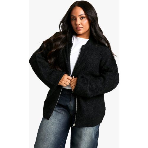 Grande Taille - Bomber Oversize En Polaire - 44 - boohoo - Modalova